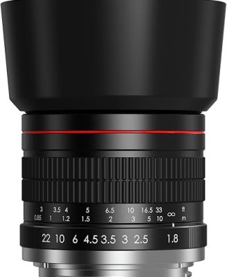 EF 85mm f1.8 Portrait Lens - MF for Canon EOS Rebel T8i/T7i/T7/T6i/T5/T3i/T3/T2i/XSi/XS/SL3/SL2/T100/90D/80D/70D/50D/5D Mark IV/6D II/7D II/1D X III II-Manual Focus DSLR Cameras Lenses(EF/EF-S Mount)